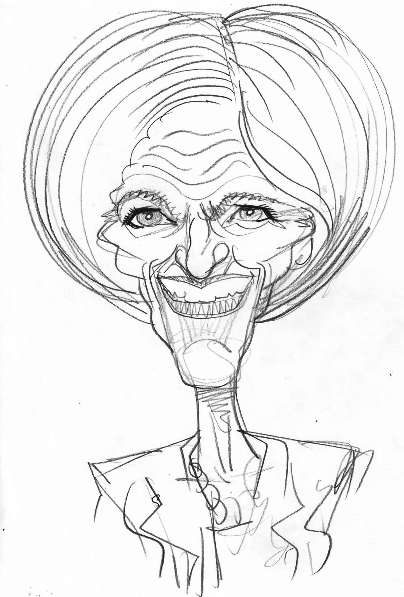 1386x2048 Pencil Sketch Caricatures Of Famous People, Celebrities And Politicans