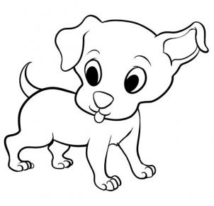 302x290 Drawing Of A Cartoon Dog