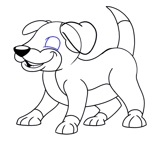 678x600 How To Draw A Cartoon Dog Easy Drawing Guides