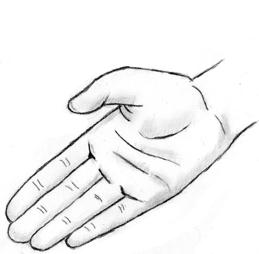 902x885 Drawing Of A Hand By Jurrellgraham
