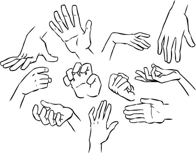 640x499 How To Draw Hands Tutorials Draw As A Maniac