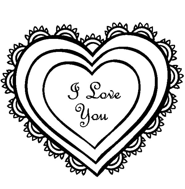 600x612 Drawing Heart Of I Love You Coloring Pages Batch Coloring