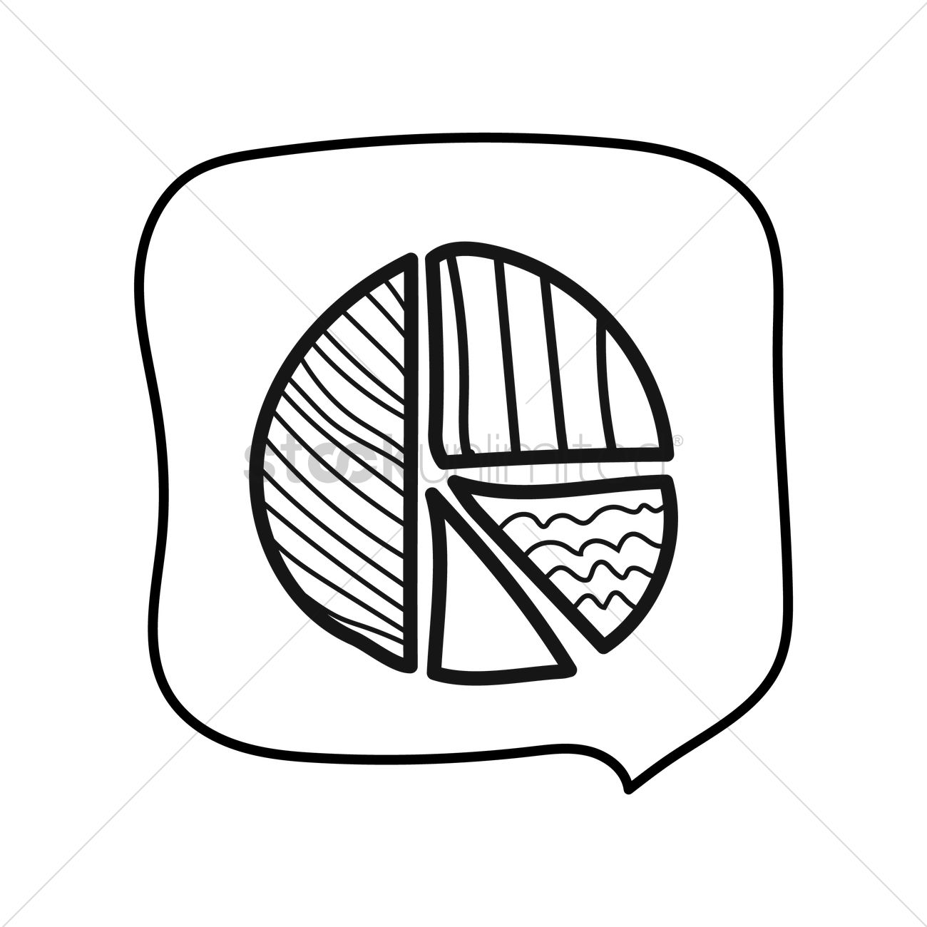 1300x1300 Pie Chart Vector Image