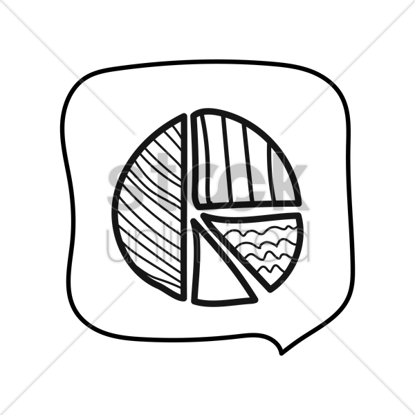 600x600 Pie Chart Vector Image