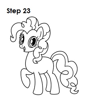 300x388 How To Draw Pinkie Pie (My Little Pony)
