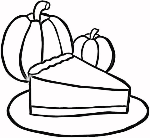 480x441 Piece Of Pumpkin Pie Coloring Page Free Printable Coloring Pages