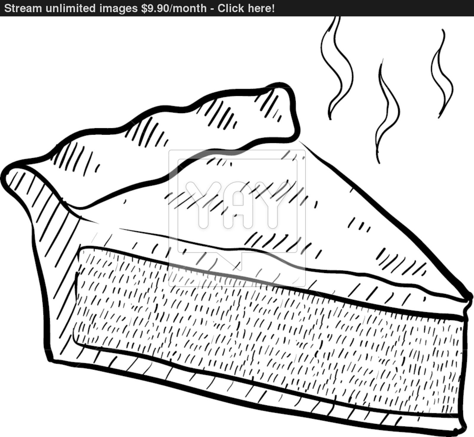 1600x1476 Slice Of Pie Vector Sketch Vector