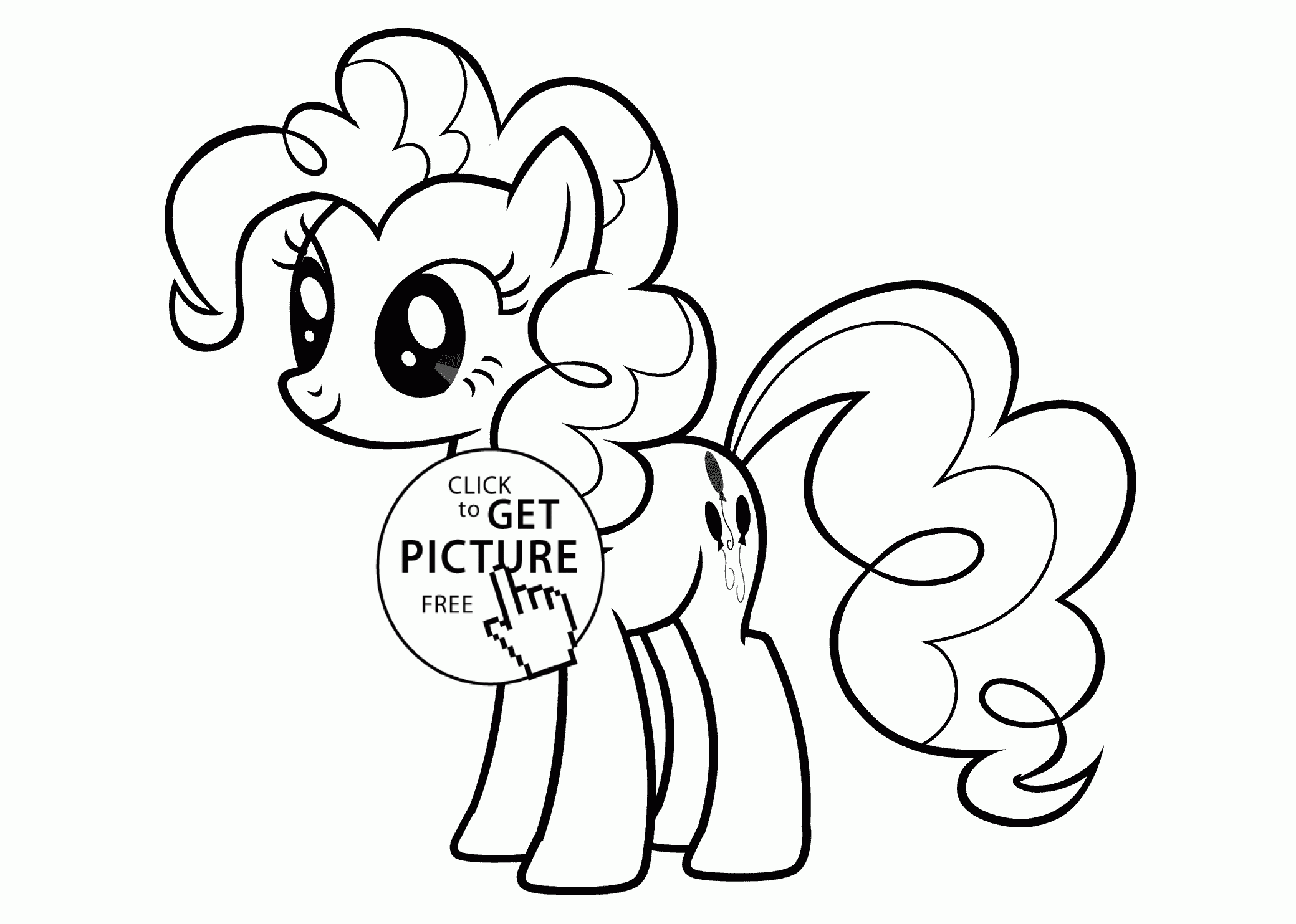 2079x1483 Pinkie Pie Coloring Page