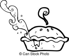 237x194 Retro Cartoon Meat Pie Vector Illustration