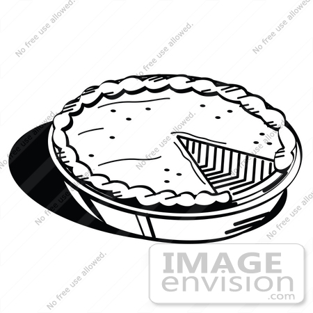 450x450 Clip Art Graphic Of A Black And White Pumpkin Or Apple Pie Missing
