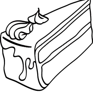 300x300 Chocolate Cake Coloring Pages