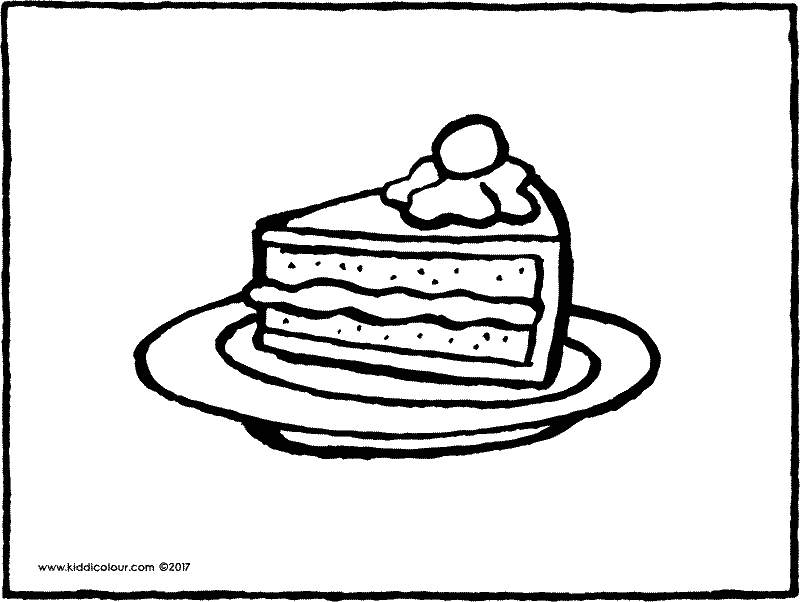800x602 Cake Colouring Pages