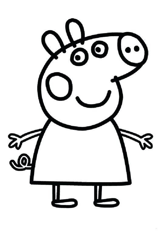 527x788 Peppa Pig Coloring Pages Pig Coloring Pages For Kids Peppa Pig