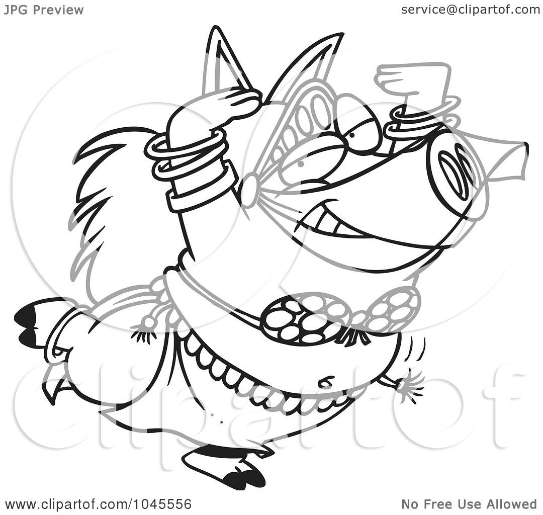 1080x1024 Royalty Free (Rf) Clip Art Illustration Of A Cartoon Black