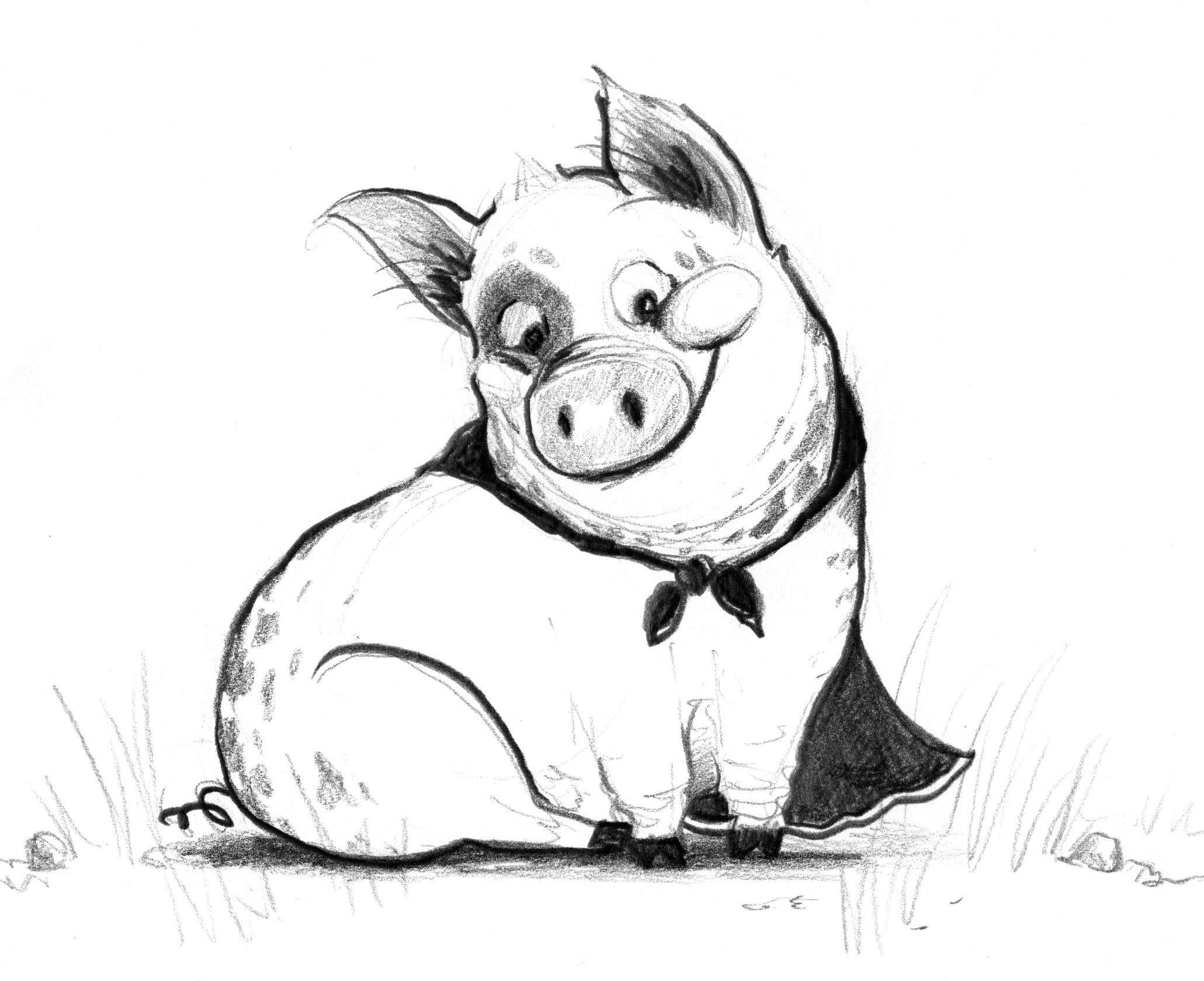 Pig Drawing Pictures at GetDrawings | Free download