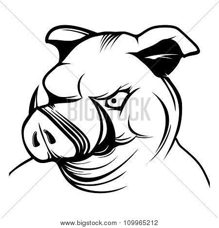 450x470 Vector Pig Head Cartoon Mascot Vector Amp Photo Bigstock