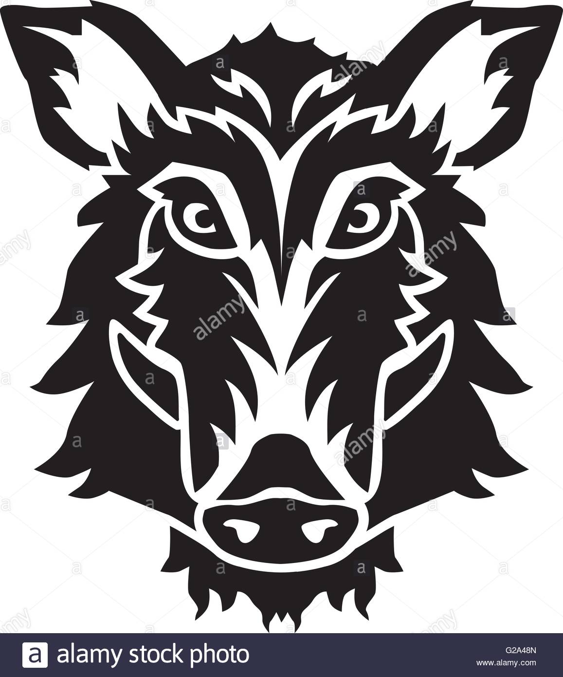 1157x1390 Wild Pig Head Stock Vector Art Amp Illustration, Vector Image