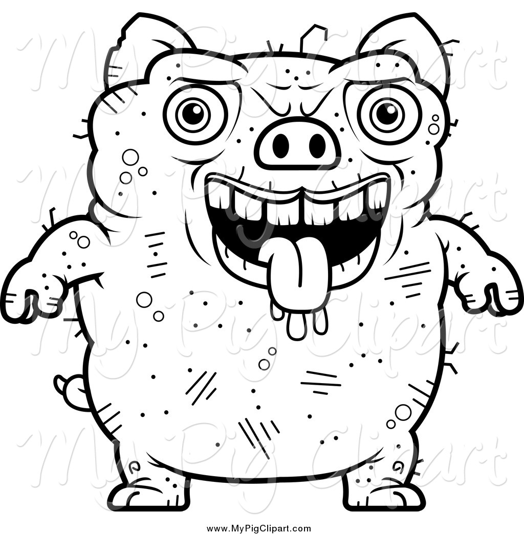 1024x1044 Royalty Free Line Drawing Stock Pig Designs