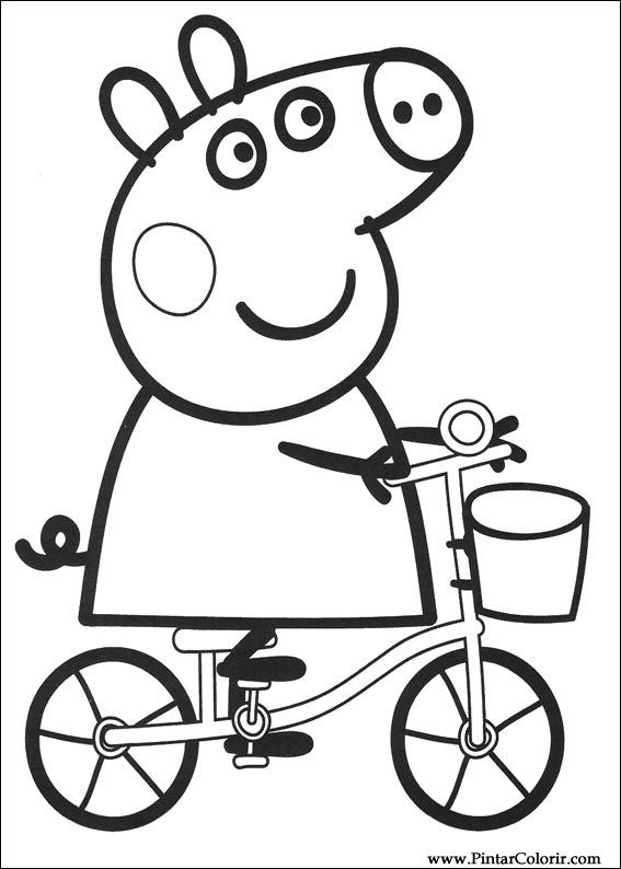 567x794 Drawings To Paint Amp Colour Peppa Pig