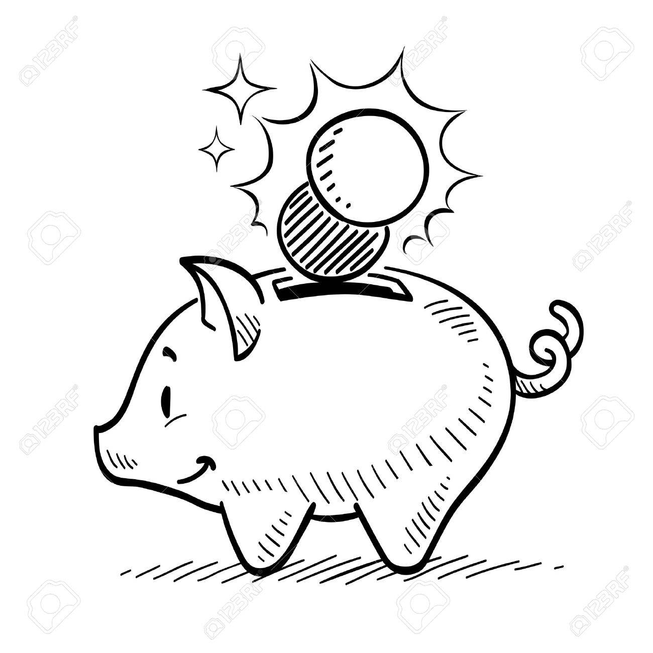 1300x1300 Piggy Bank Royalty Free Cliparts, Vectors, And Stock Illustration