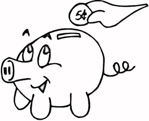 480x391 Piggy Bank Coloring Page Free Printable Coloring Pages