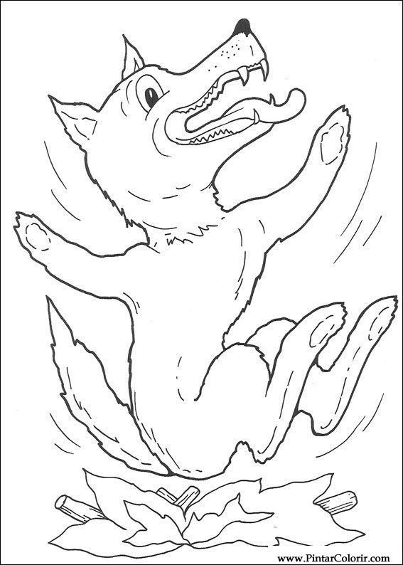 567x794 Drawings To Paint Amp Colour The Three Little Pigs