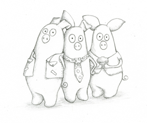 473x396 Three Little Pigs