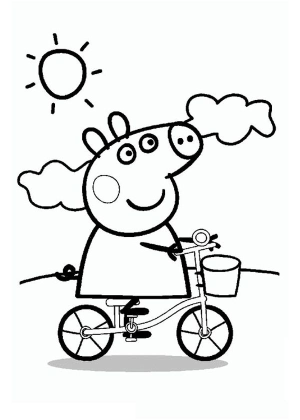 600x840 Coloring Pages Printable. Drawings To Print And Color Cute Pig