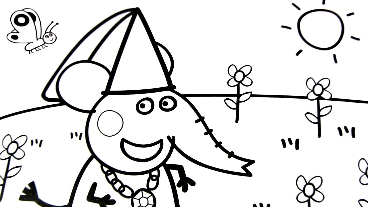 1280x720 Peppa Pig Coloring Pages Kids Fun Art Coloring Book Video For Kids