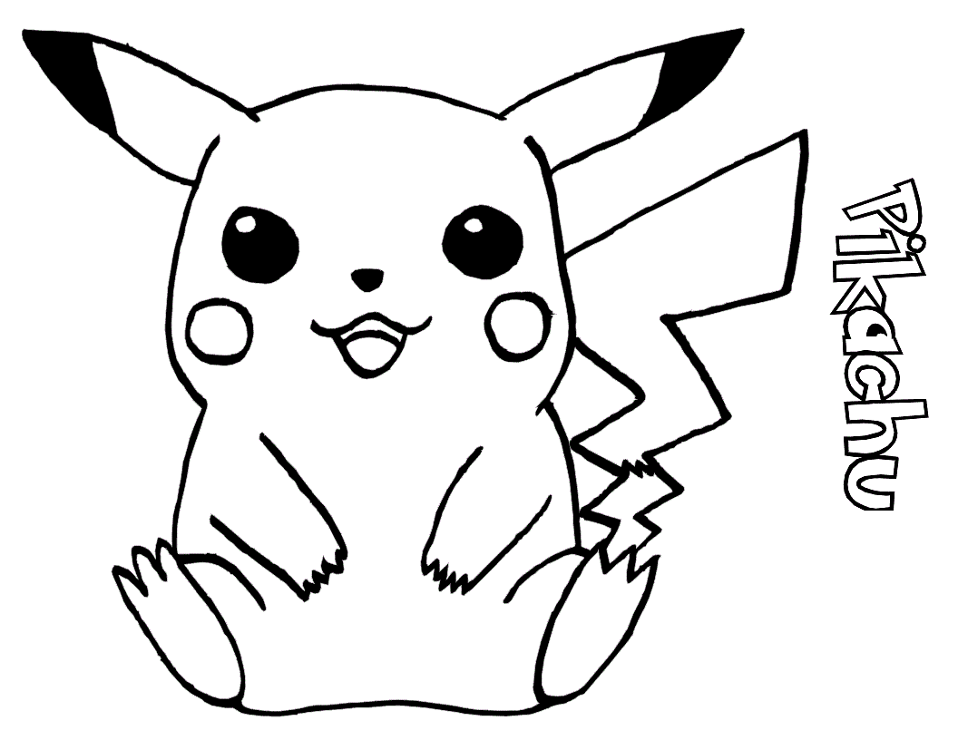 1056x816 Pokemon Coloring Pages Pikachu