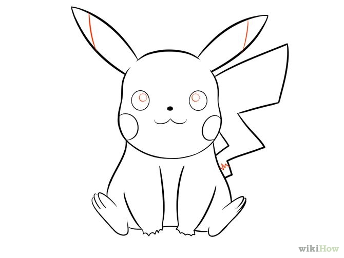 Pikachu Drawing Step By Step Easy at GetDrawings | Free download