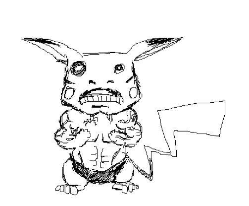 503x415 Drawn Pikachu