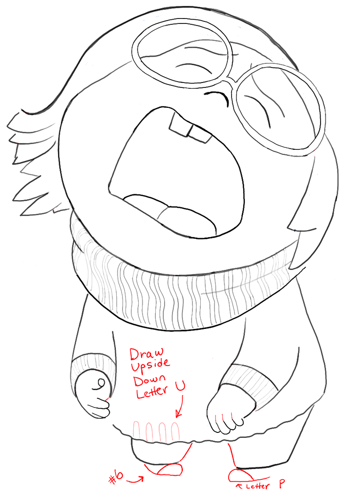 700x1004 How To Draw Sadness From Inside Out With Easy Step By Step Drawing