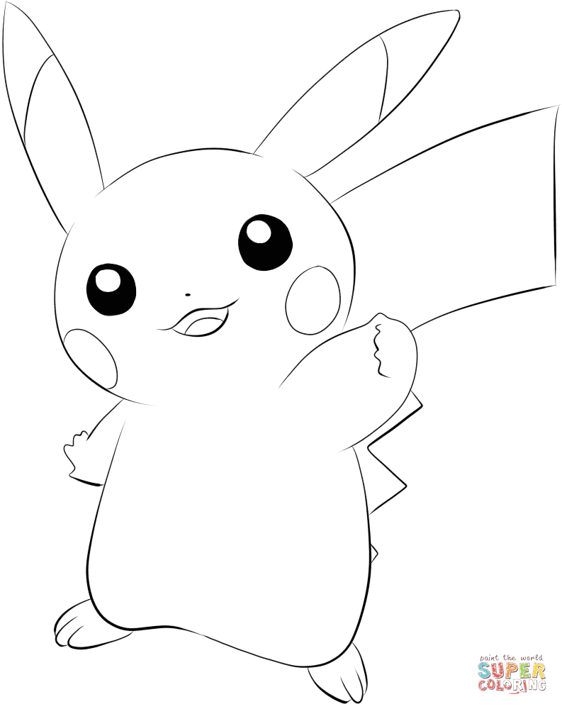 793x1000 Pikachu Coloring Page Free Printable Coloring Pages