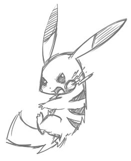 263x323 Pikachu Sketch Base By Undeniable Beliefs