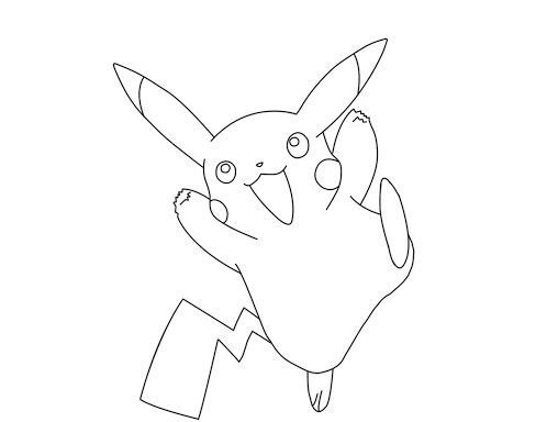 508x384 Pokemon Pikachu Coloring Pages