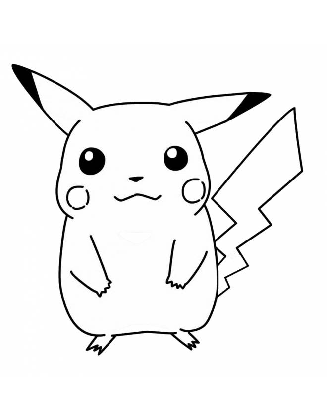 Pikachu Line Drawing at GetDrawings | Free download