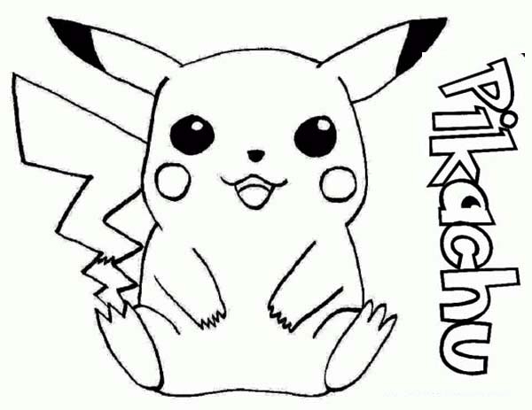 600x463 Pikachu Coloring Pages