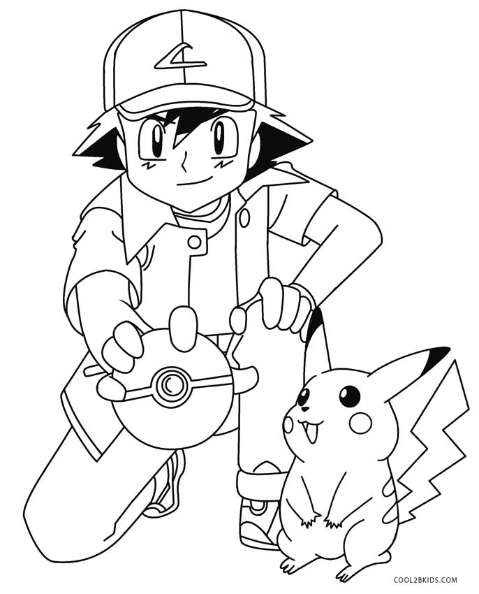 Pikachu Coloring Drawing 9