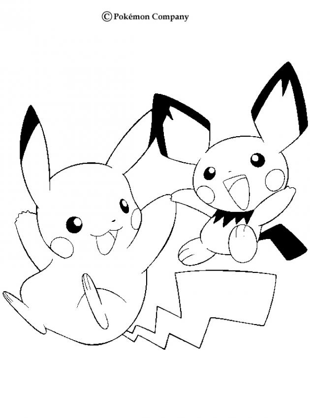 630x850 Drawn Pikachu Pokemon Coloring