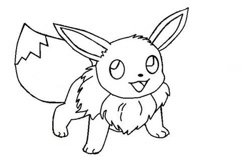 480x320 Coloring Pages Draw Easy Pokemon Eevee 3