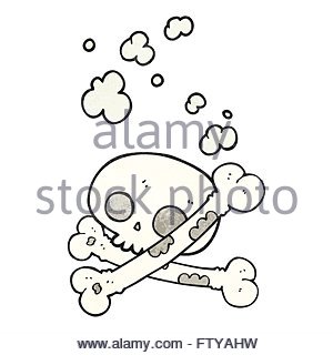300x320 Freehand Drawn Cartoon Pile Of Bones Stock Vector Art