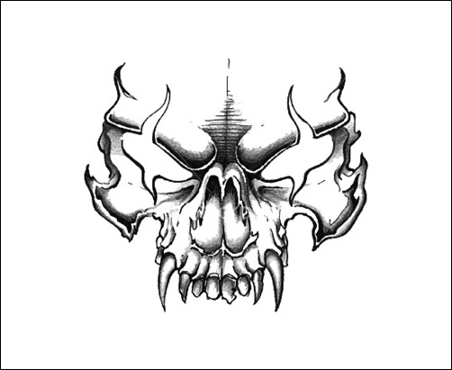 502x411 Funny And Scary Photoshop Skull Brushes