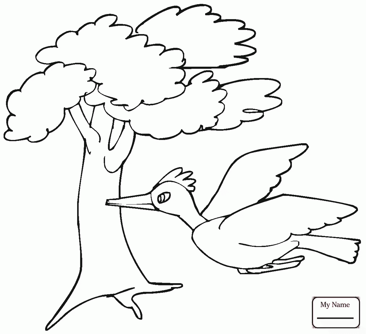 1224x1117 Coloring Pages Red Headed Woodpecker Birds