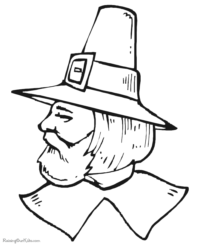 670x820 Preschool Coloring Page Of Thanksgiving Pilgrim 009