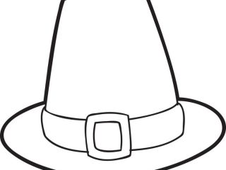 320x240 Hat Coloring Pages Printable Free Printable Pilgrim Hat Coloring