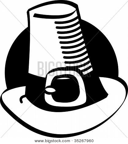 418x470 Pilgrim Hat Clip Art Black And White