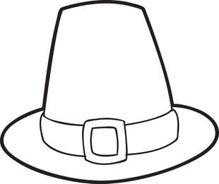 310x261 Pilgrim Hat Coloring Pages