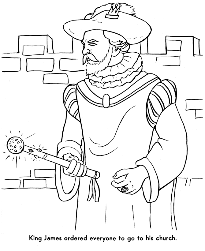 670x820 The Pilgrims Coloring Pages King James And The Church Of England
