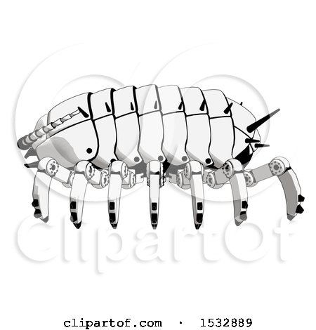 450x470 Clipart Of A Pillbug Robot Profile View